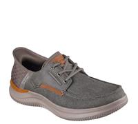 Skechers Herren USA Hasting - Niko Moc Toe Bungee Lace Slip-Ins, Braun, 10 Wide