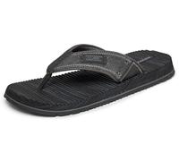 Skechers Quill Textil Herren schwarze Flip-Flops EU 42 / UK 8