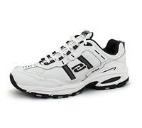 Skechers Herren Vigor 2.0 Serpentine Sneaker, Weiß/Charcoal, 46 EU