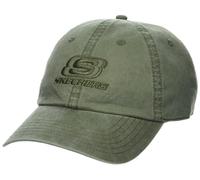 Skechers Herren Washed Dad Hat Baseballkappe, Grün, Einheitsgröße