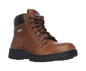 Skechers Herren Workshire Kampfstiefel | Die SKECHERS Work WORKSHIRE Stiefel für Herren: strapazierfähiges Leder, ideal für den täglichen Einsatz.