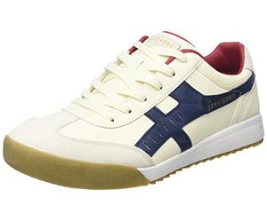 Skechers Herren Zinger-manzan Sneaker, Weißes Leder Roter Und Blauer Rand, 42 EU