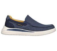 Skechers Herrenschuhe Sportliche Schnürer Blau Blau - Gr. - 44