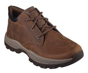 Skechers Herrenschuhe Sportliche Schnürer Braun Braun - Gr. - 42