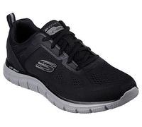 Skechers Herrenschuhe Sportliche Schnürer Schwarz Schwarz - Gr. - 42