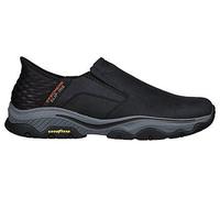 Skechers Herrenschuhe Sportliche Schnürer Schwarz Schwarz - Gr. - 43