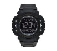 Skechers Herrenuhr Keats, Digitales Uhrwerk, 55mm Schwarzes Polykarbonatgehäuse mit Nylonarmband, SR1037