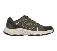 Sneaker SKECHERS "Skechers Sneaker Lederimitat", Herren, Gr. 44, grün (oliv), Lederimitat, Schuhe Sneaker (92268310-44) oliv
