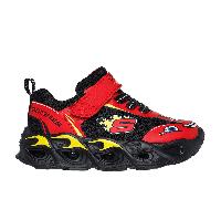 Skechers Hot Lights: Thermo Flash - Wheel Buddies Sneaker in Rot/Schwarz, Größe 21