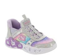 Skechers Infinite Heart Lights Eternal Shimmer Turnschuhe Ohne Schnürsenkel EU 25 Silver Synthetic / Multi Trim