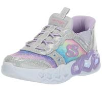 Skechers Hands Free Slip-ins Infinite Heart Lights Mädchen Schuhe grau violett - 26