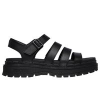 Skechers Damen Jammers-Poppin' Fischersandale, schwarz/schwarz, 39 EU