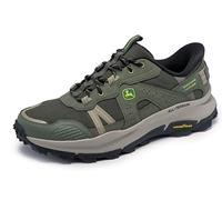Skechers John Deere Equalizer 5.0 Trail Harvester für Herren, Grünes Ledernetz, 41 EU