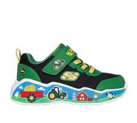 Skechers John Deere: Play Scene - Barn-Squad Buddies Sneaker in Grün/Schwarz, Größe 25, in der Maschine waschbar