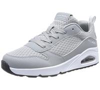 Skechers Jungen 403667l Weiß Sportschuhe, Grauer Synthetischer Stoff Weißer Rand, 28 EU