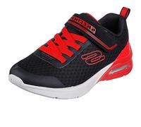 Skechers 403773L BKRD Sneaker, Black Textile/Red Trim, 35 EU