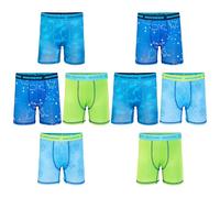 Skechers Amazon Exclusive 8pk Athletic Boxershorts für Jungen mit einzigartigen Drucken in den Größen 2/3t, 4, 6, 8 und 10, 8er-Pack, 8er Pack Dino Bxrbr, 8