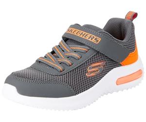 Skechers Jungen Boys Sneaker, Charcoal Orange Synthetic Textile Trim, 43 EU