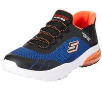 Skechers Jungen Boys Sneakers,Sports Shoes, Royal Textile Schwarzer Synthetikbesatz, 33.5 EU
