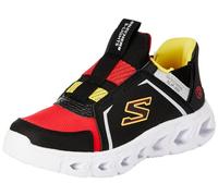 Skechers Jungen Boys Sneakers,Sports Shoes, Schwarz Synthetik Textil Rot Gelb SI, 30 EU