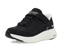 Skechers Jungen Contour Foam Cozy Fit Slip-In-Sneaker mit luftgekühltem Memory-Schaum, Schwarzes Textil/schwarzes Synthetik/weißer Rand, 11.5 Little Kid