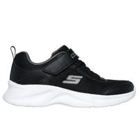 Skechers Boys Sneaker, Black Textile/Synthetic/Charcoal Trim, 43 EU