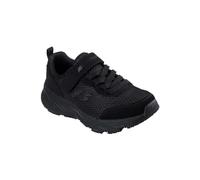Sneaker SKECHERS "EDGERIDE", Kinder, Gr. 34, schwarz (schwarz, uni), Textil, Lederimitat, casual, Schuhe, Konfirmationsschuh, Festtagsschuh, Größenschablone zum Download (54140509-34) schwarz, uni