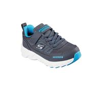 Sneaker SKECHERS "SKECHERS ELITE SPORT TREAD", Kinder, Gr. 35, grau (grau, blau), Lederimitat, sportlich, Schuhe, Trekkingschuh mit waterproof, Größenschablone zum Download (87332545-35) grau, blau