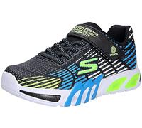 Skechers Jungen Flex-glow Elite Sneaker, Black Synthetic Trim Blue Lime Trim Whi, 23 EU