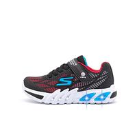 Skechers Jungen Flex-glow Elite Vorlo Sneaker, Black Synthetic Red Blue Trim, 29 EU