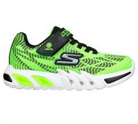 Skechers Jungen Flex-Glow Elite - Vorlo Sneaker in Grün/Schwarz, Größe 33
