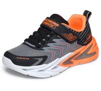 Skechers S-Lights: Flex-Glow Ultra - Prism-Pacer Shoes in Schwarz/Grau, Größe 28