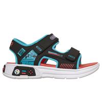 Skechers Jungen Game Kicks: Power Splash - Hydro Gamer Sandalen in Schwarz, Größe 30, in der Maschine waschbar