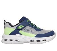 Skechers Jungen Glide-Step Drift - Zorzox Sneaker in Blau/Grün, Größe 27.5, in der Maschine waschbar