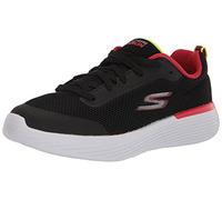 Skechers Jungen Go Run 400 V2 Omega Sneaker, Black Red Textile Lime Trim, 39.5 EU