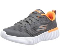 Skechers Jungen Go Run 400 V2 Omega Sneaker, Charcoal Orange Textile Trim, 36 EU