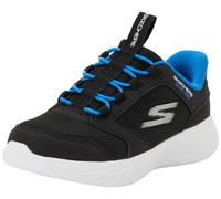 Skechers Jungen Go Run 400 V2 Turbo-Brisk Sneaker, Black Synthetic Textile Royal Trim, 32 EU