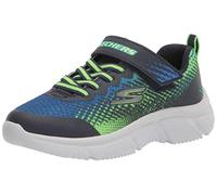 Skechers Jungen Go Run 650 Norvo Sneaker, Navy Lime Textile Navy Synthetic Lime Tri, 29 EU