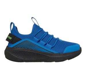 Skechers Jungen GO RUN Elevate Sneaker in Blau/Schwarz, Größe 38, in der Maschine waschbar