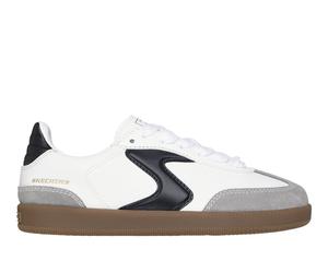 Skechers Jungen Hotshot - Junior Varsity Sneaker in Weiss/Schwarz, Größe 36.5