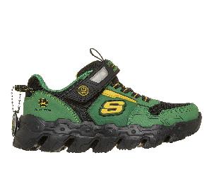 Skechers Jungen John Deere: Mega-Flex Lite - Dozer-Brights Sneaker in Grau/Schwarz, Größe 32