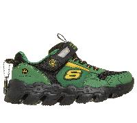 Skechers Jungen John Deere: Mega-Flex Lite - Dozer-Brights Sneaker in Grau/Schwarz, Größe 35