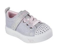 Skechers Twinkle Toes: Heart Steps - Shimmer Sweetie Shoes in Grau/Rosa, Größe 26