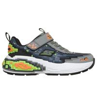 Skechers Jungen Mega-Craft 4K Sneaker in Grau/Schwarz/Grün, Größe 32, in der Maschine waschbar