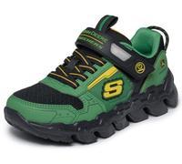Skechers Jungen Mega-Flex Lite Turnschuhe, Green & Black Synthetic Textile Yellow Tr, 27 EU