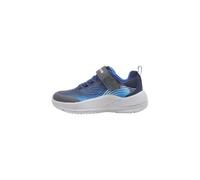 Skechers Jungen Microspec Advance Turnschuhe, Navy & Blue Textile/Navy Synthetic/Charco, 37 EU