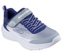 Skechers Jungen Microspec Advance Turnschuhe, Navy, Gray, & White Textile/Navy Synthetic, 36 EU