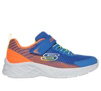 Skechers Unisex-Kinder Microspec II Zovrix Sneaker Sportschuhe, Royal Textile Synthetic Orange Trim, 9.5 UK Child