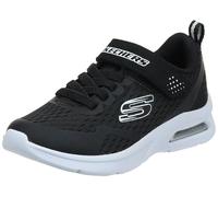 Skechers Jungen Microspec Max Torvix Sneaker, Black Textile Black White Trim, 35.5 EU