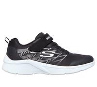 Skechers Jungen Microspec - Texlor Sneaker in Schwarz/Silber, Größe 33.5